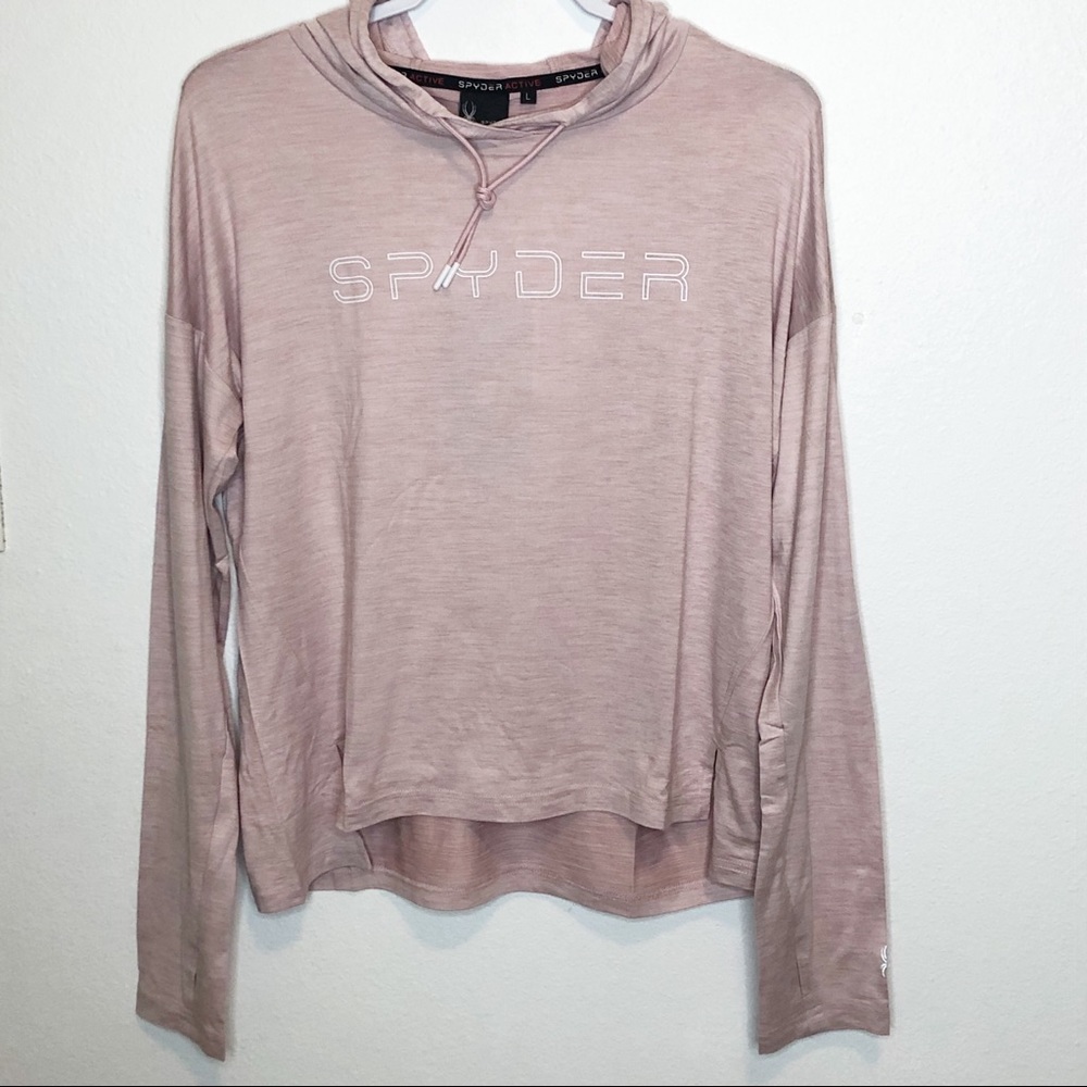 Spyder Pullover Lightweight Hoodie w/ Thumbholes NWT